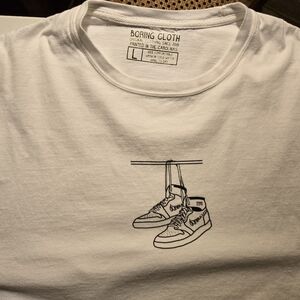 Boring Cloth White Graphic Tee